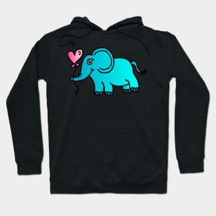 Little Blue Elephant Hoodie